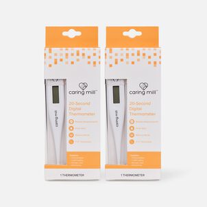 Caring Mill&trade; Digital Thermometer with Case (2-Pack)